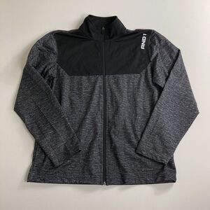AND1 Brand‎ For Ballers Mens Size M Full Zip Up Sweat Track Jacket Gray O83